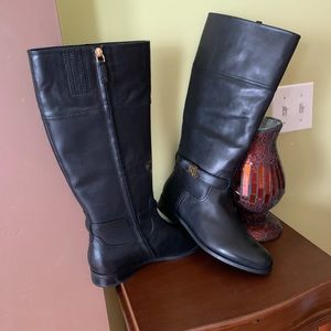 Ralph Lauren Black leather riding boots